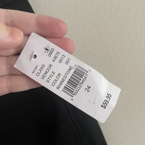 PacSun Womn 24 Rhinestone Butterfly Y2K 90s Grunge Ultra High Rise Slim Jean NWT - Picture 6 of 12